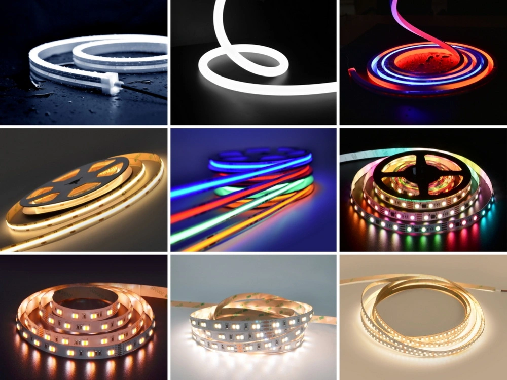 Customized DC24V RGB COB LED Lighting Strip for Decoration Lighting