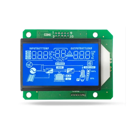 Power Inverter UPS 7 Segment LCD Display Module UPS Uninterruptible Power Screen Module Htn Blue Segment Display