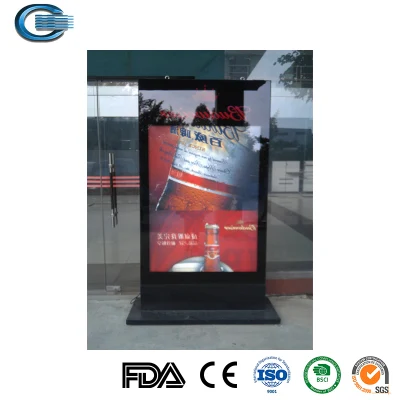 Huasheng New Advertising Custom Fabric Double Side Lightbox Backlit Display Stand Portable Lightbox LED